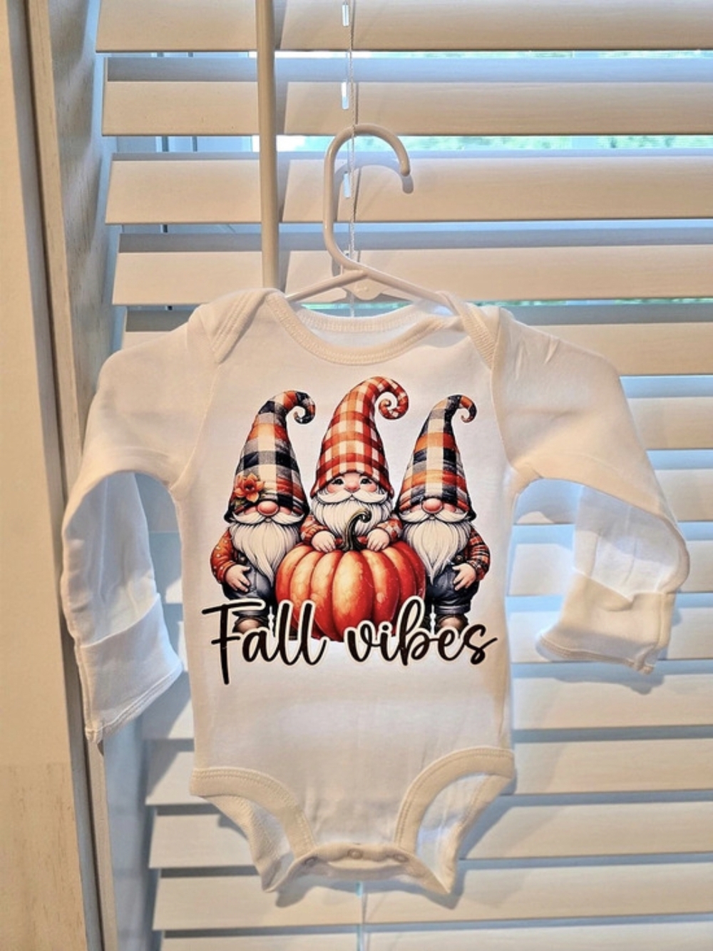 Fall Vibes Gnome Bodysuit